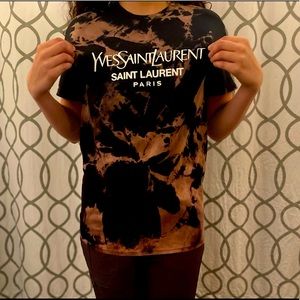 Inspired reverse tie dye tshirt